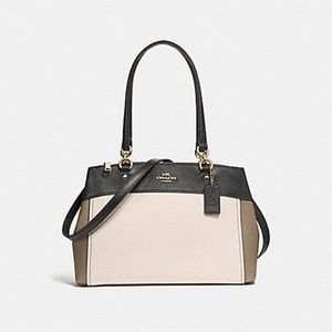 New - Coach Handbag Brooke Carryall, Colorblock